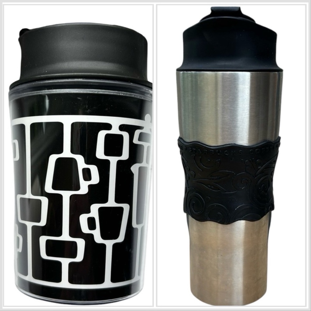 TWO Starbucks Barista French Press Travel Coffee Makers